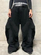 ALIEN RIPPLE WIDE LEG JEANS