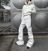 WRECKING WHITE WAX PANTS