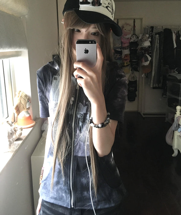 ハンドメイド タイダイ スリムフィット Tシャツ
