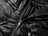 HOODED COTTON JACKET WITH DETACHABLE COLLAR