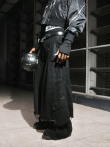 DESTRUCTION WAXED SKIRT PANTS