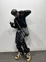PUNK LAYERED ZIPPER GLOVES