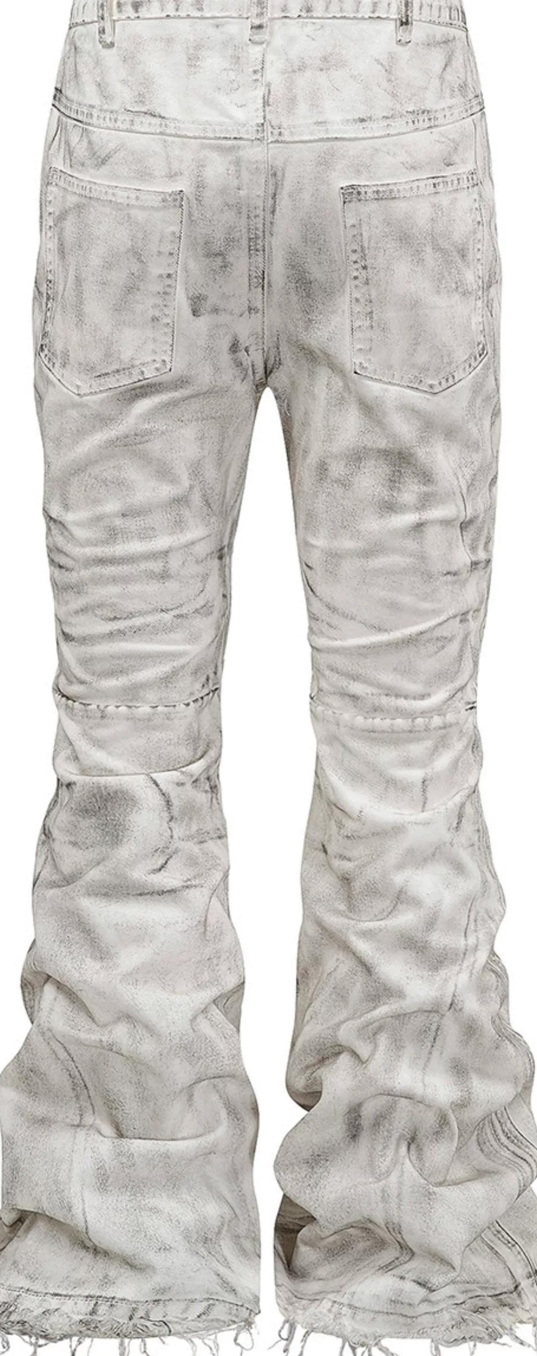 WRECKING WHITE WAX PANTS
