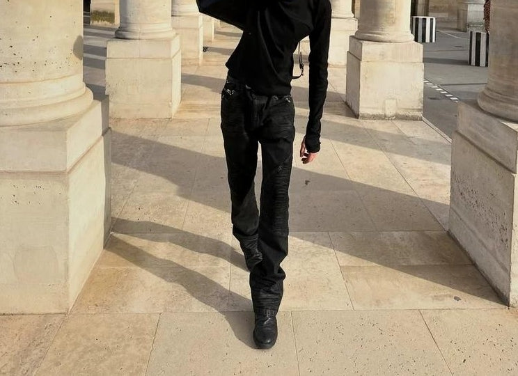CUBIC RIPPLE WAX PANTS