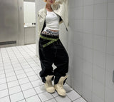 GREEN PONY HAIR BUCKLE BELT