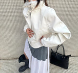 FAUX FUR COLLAR LEATHER JACKET