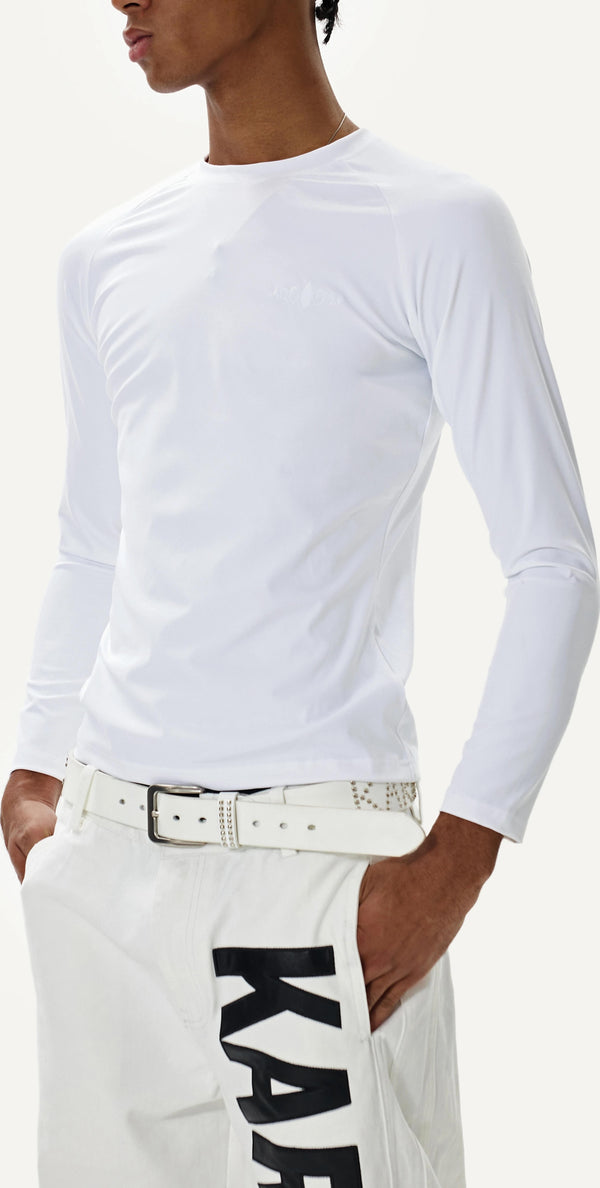 レトロ ロゴ フィットネス ロングスリーブ ティー