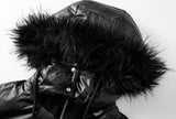 HOODED COTTON JACKET WITH DETACHABLE COLLAR