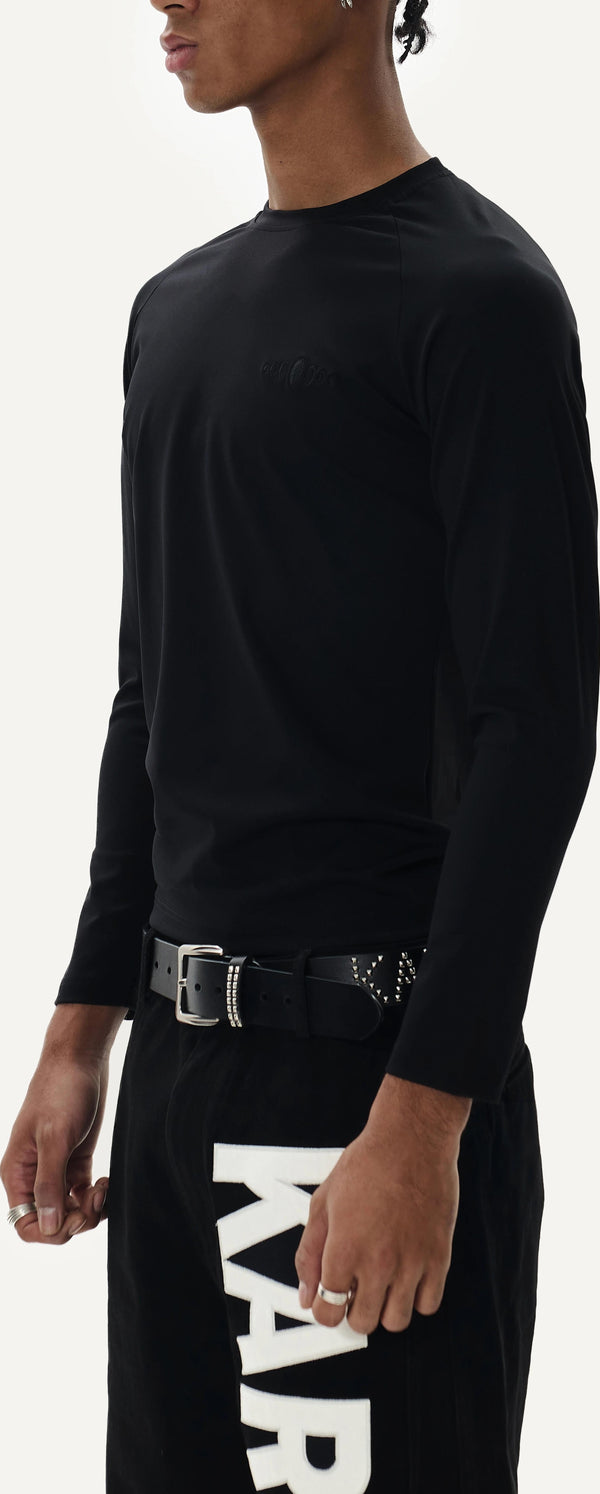 レトロ ロゴ フィットネス ロングスリーブ ティー