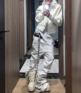 WRECKING WHITE WAX PANTS