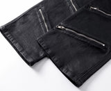 MULTI-ZIPPER SLIM FIT PANTS