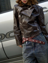 PINK PONY HAIR BUCKLE BELT