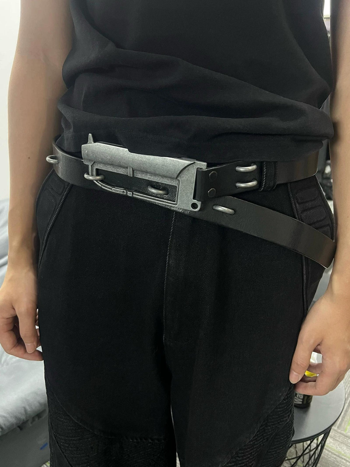 LEATHER SABER BELT